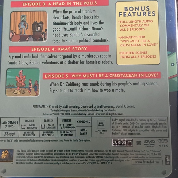 Futurama volume 2 disc 1 - Picture 5 of 9